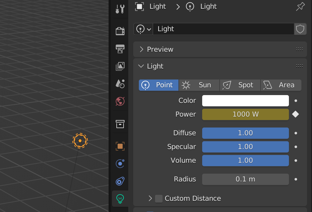 Animating intensity of the lights in Blender