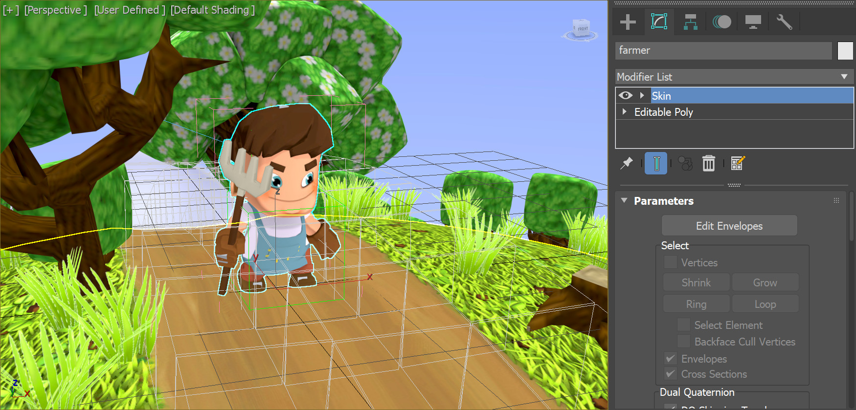 Inserting keyframes for skeletal animation in 3ds Max