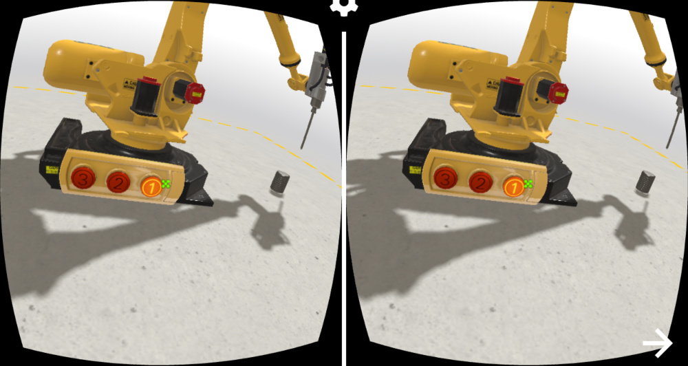 Gaze-based VR reticle pointer