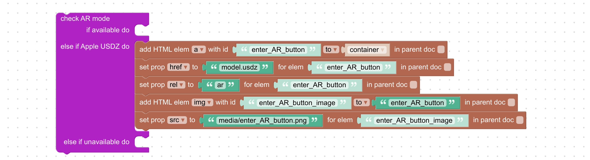 Creating USDZ link using puzzles