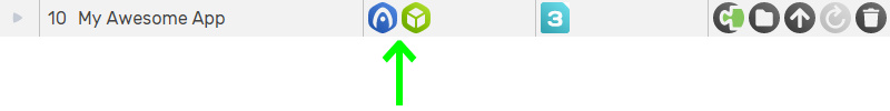 Buttons to run My Awesome App