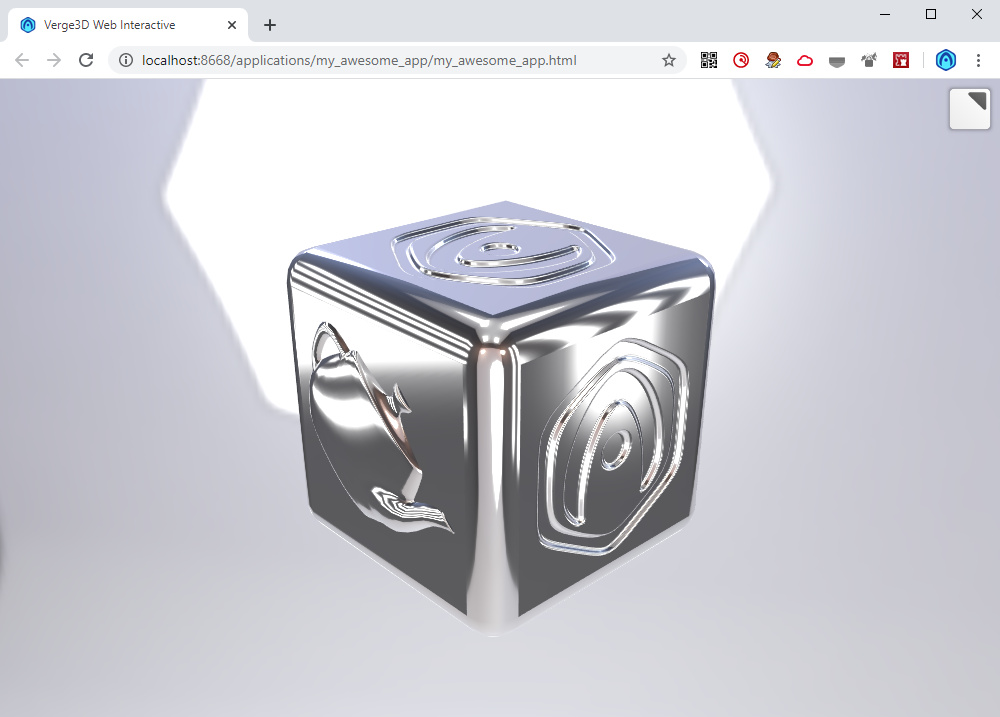 Running My Awesome App in the browser