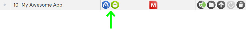 Buttons to run My Awesome App
