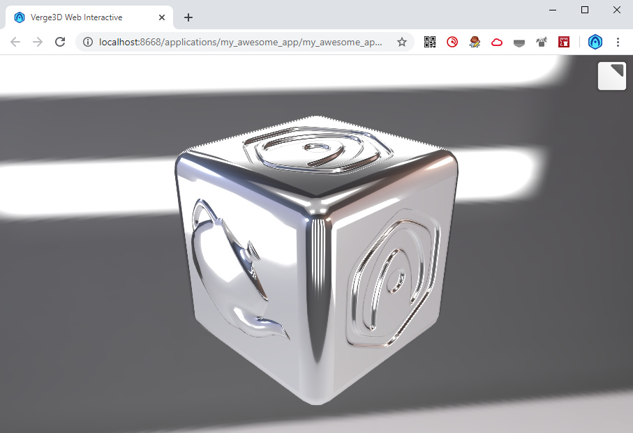 Running My Awesome App in the browser