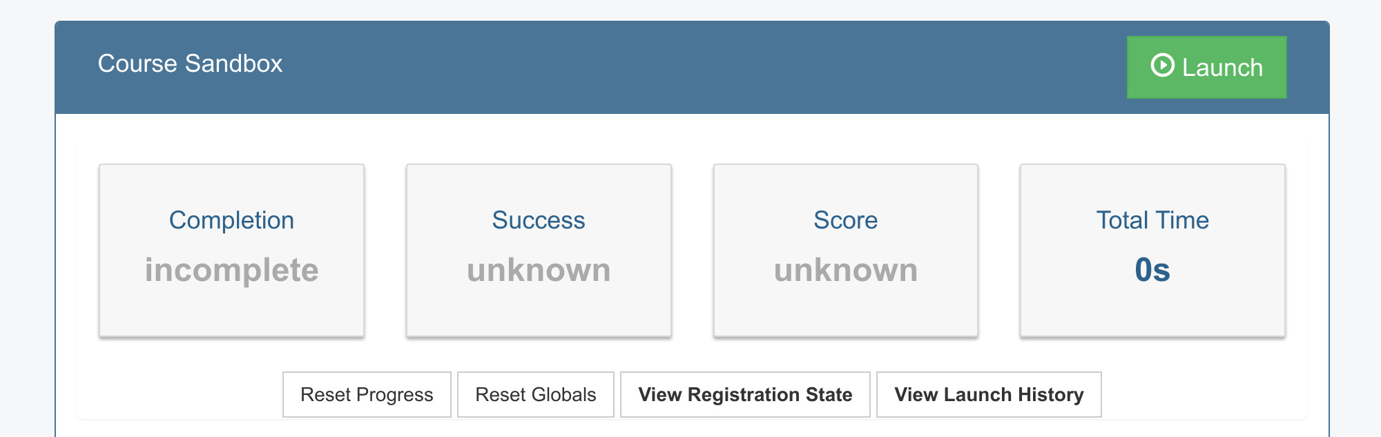 SCORM Cloud course configuration