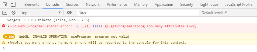 Browser console
