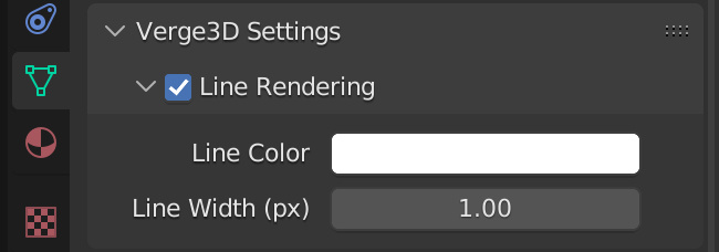 Line rendering properties