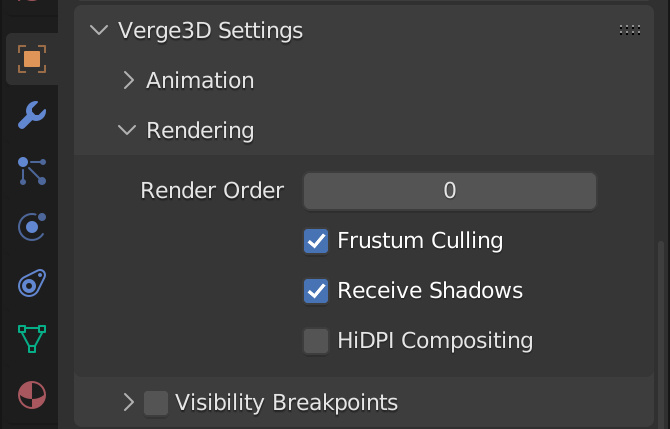 Blender per-object rendering properties