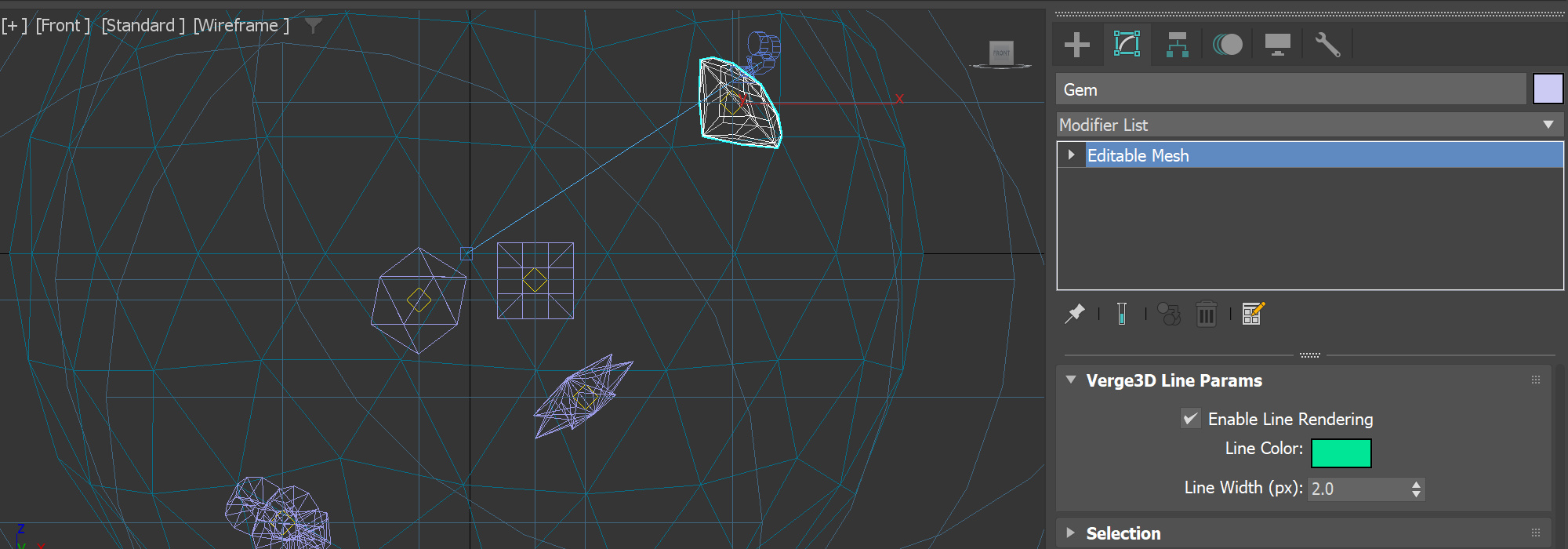 Line rendering properties