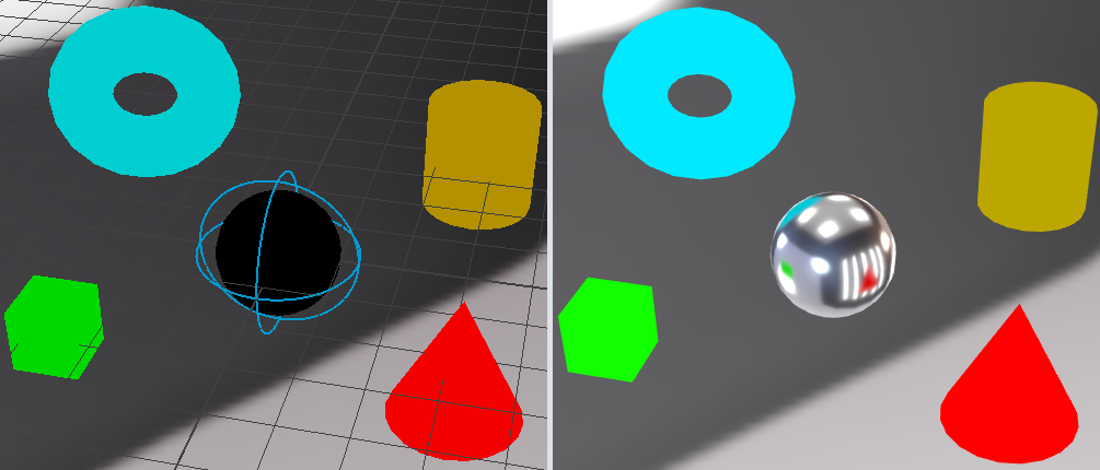 Reflection cubemap in Maya viewport and Verge3D