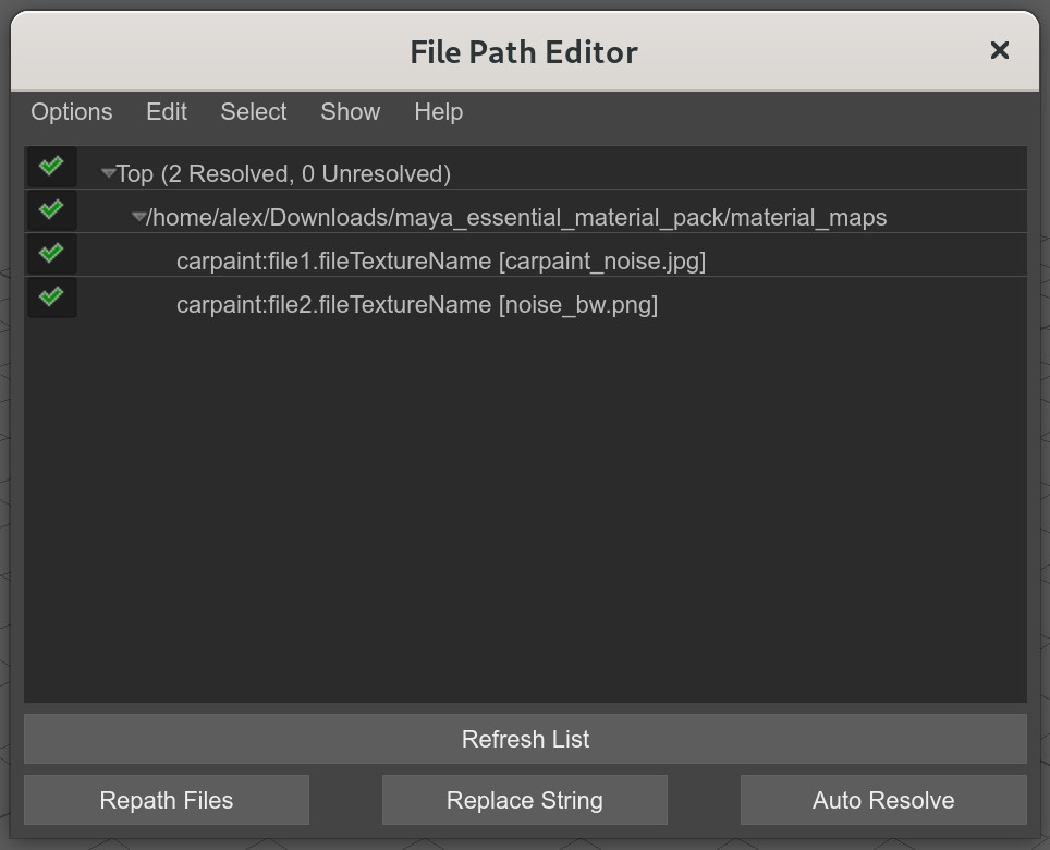 Maya File Path Editor