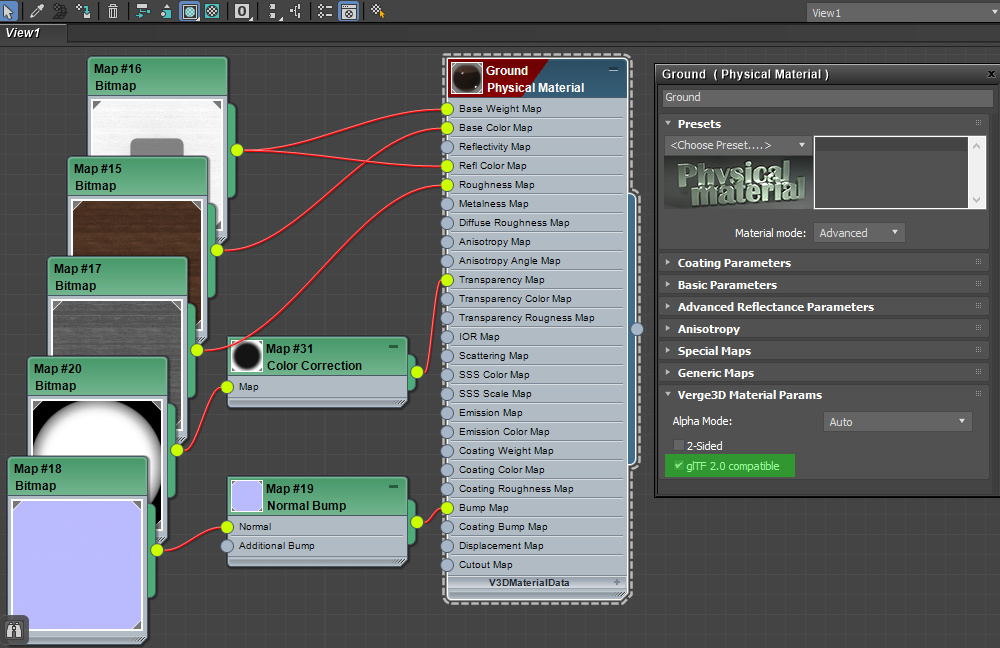Setting up glTF-compatible materials