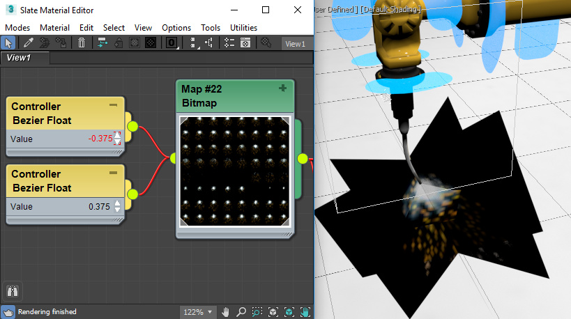 Animating material params