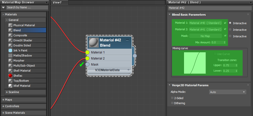 3ds Max Blend material