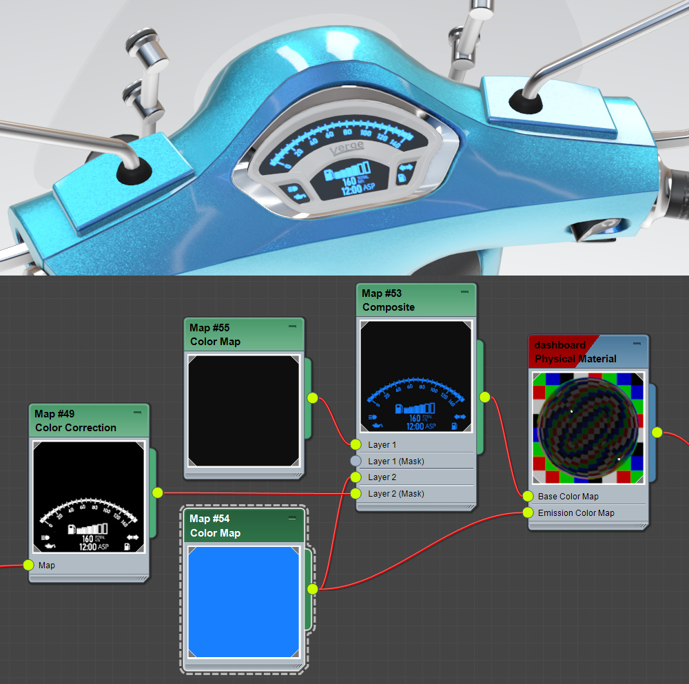 Setting up material with color map