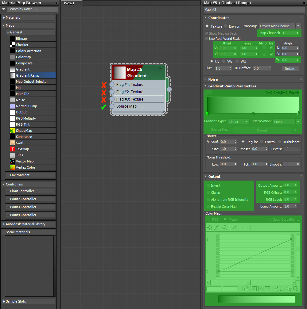 3ds Max Gradient Ramp map