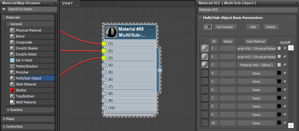 3ds Max Multi/Sub-Object material