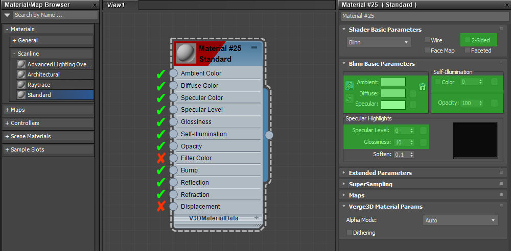3ds Max Standard material