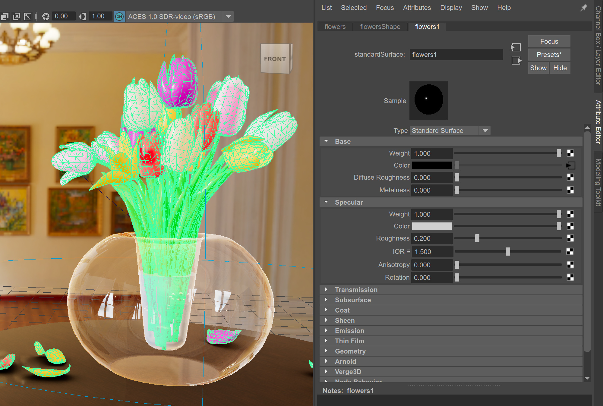 Maya Standard Surface shader