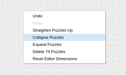 Puzzles collapse/expand feature