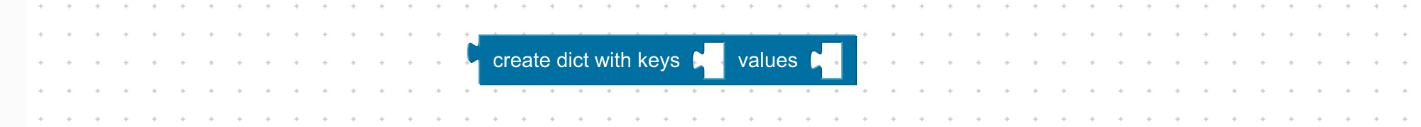 Block to create dictionary with given key-value pairs