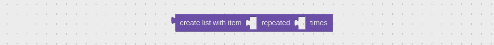 Block to create list with repeated element