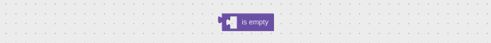 Visual logic block to check if list is emtpy