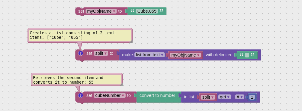 Script that splits a text into the list