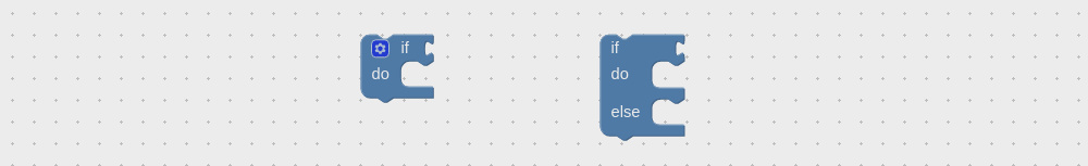 if-else visual programming block