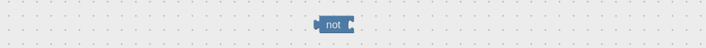Logical NOT visual programming operator