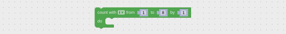 Visual programming block to create counters