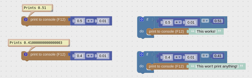 Using operation block with two inputs