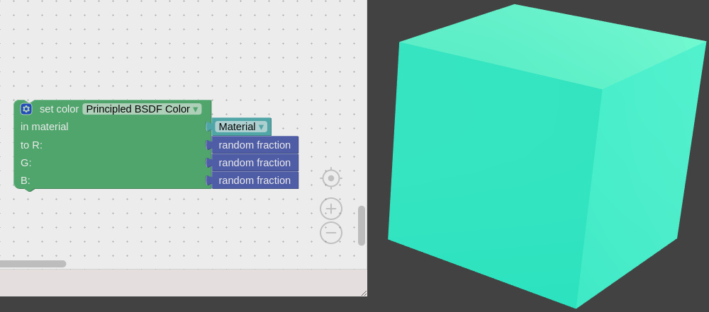 Random fraction example script