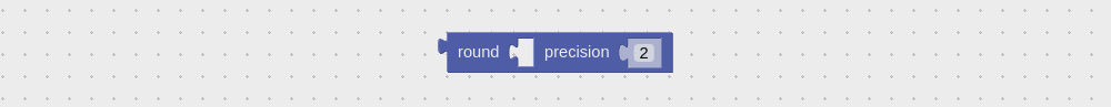 Visual logic block to round with precision