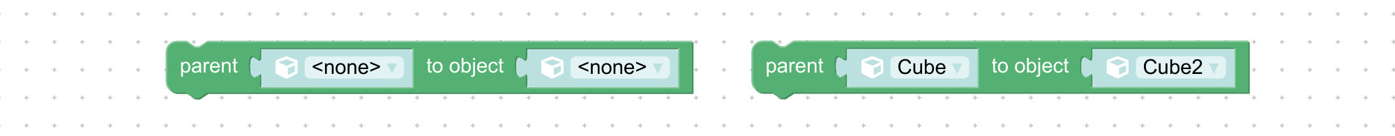 Create object parent with visual scripting