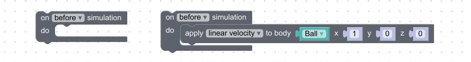 On simulation tick visual scripting block