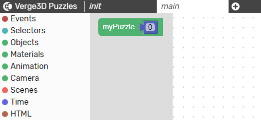 Visual logic block default input