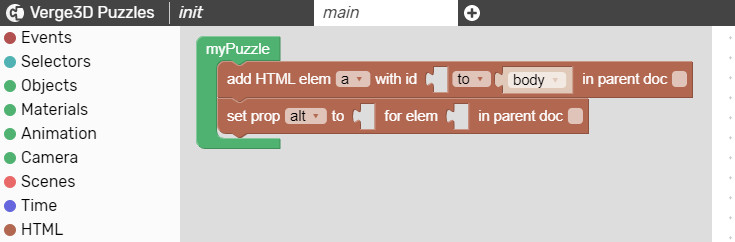 Visual logic block value statement