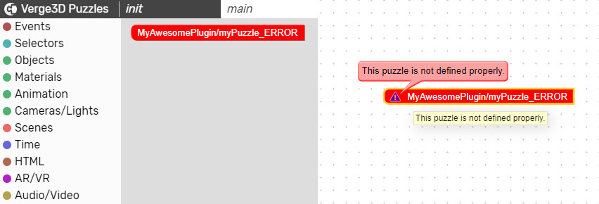 Invalid Puzzles block