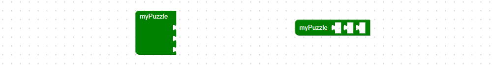 Vertical and horizontal arragement of visual logic blocks