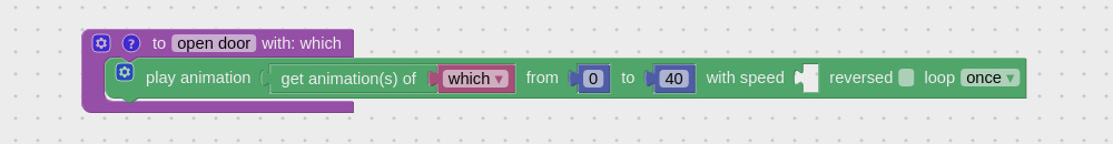 Example of procedure argument