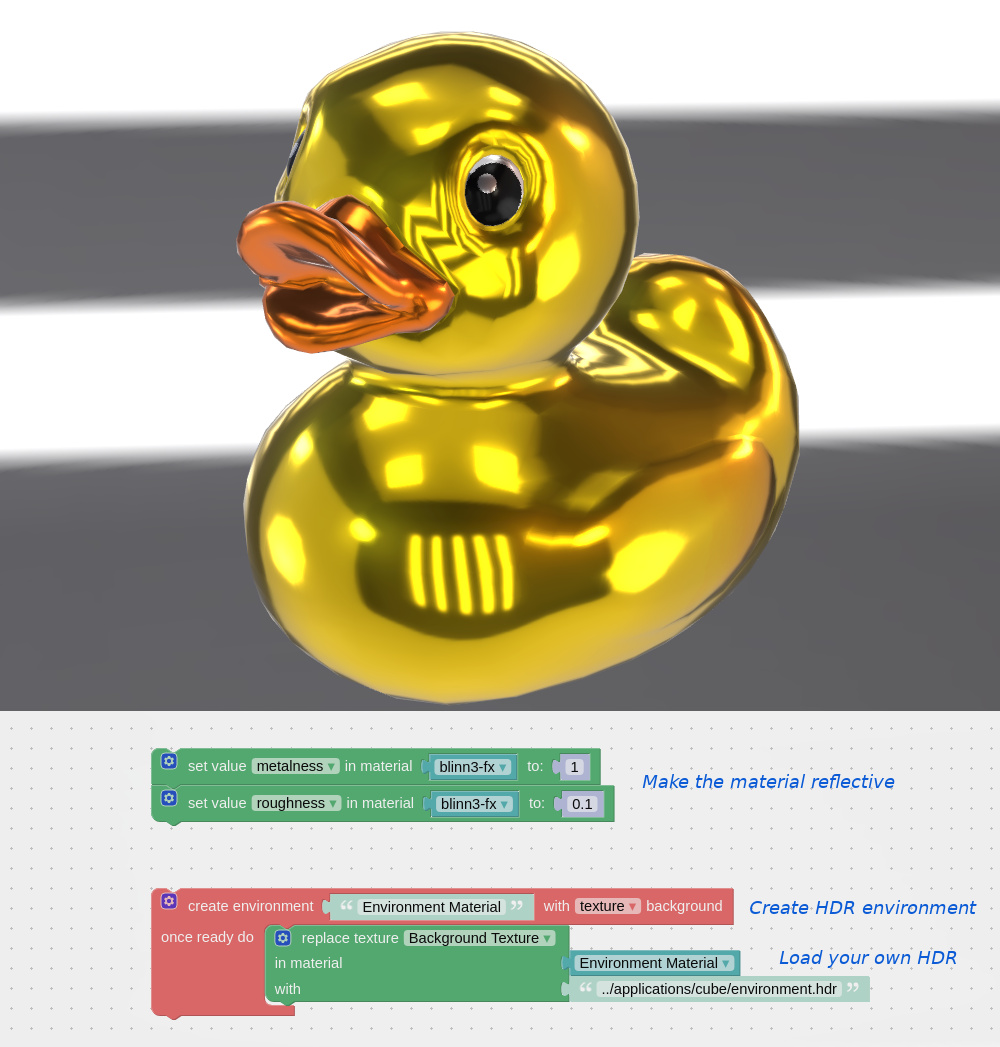 Script to setup 3D environment