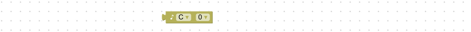 Block which represents MIDI note number