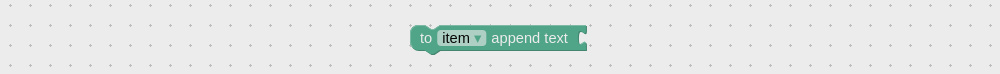 Block to append text value to a variable