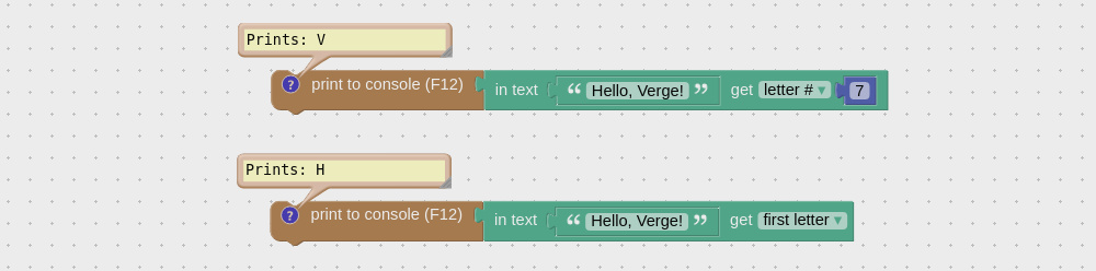 Getting string letter