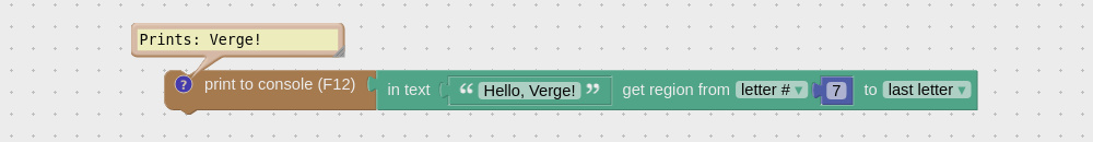 Getting text region example