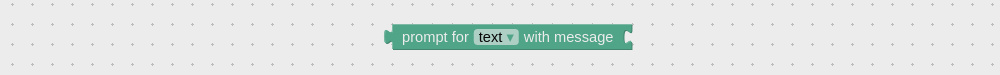 Prompt user for text visual logic block