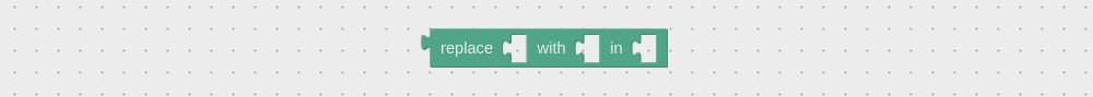Visual logic block to replace text