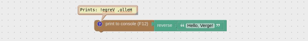 Reversing text example