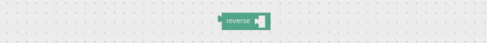Visual logic block to reverse text